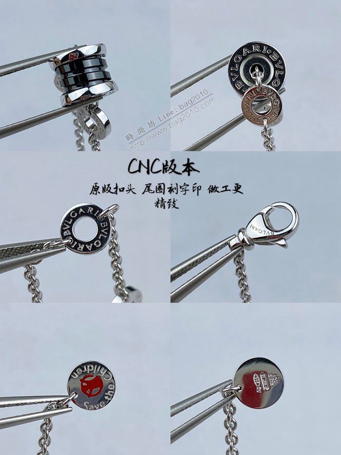 Bvlgari飾品 寶格麗精工小紅人手鏈 咖啡色陶瓷手鏈  zgbq3363